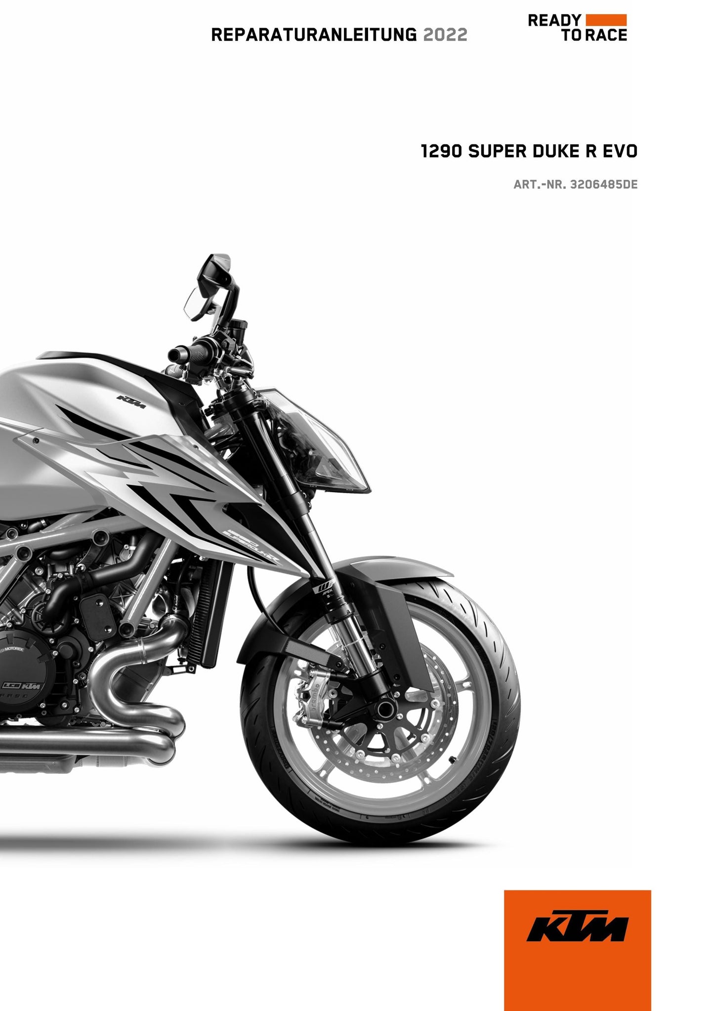German Language - KTM 2022 - 1290 Super Duke R Evo - Reparaturanleitung - Service Workshop Repair Manual