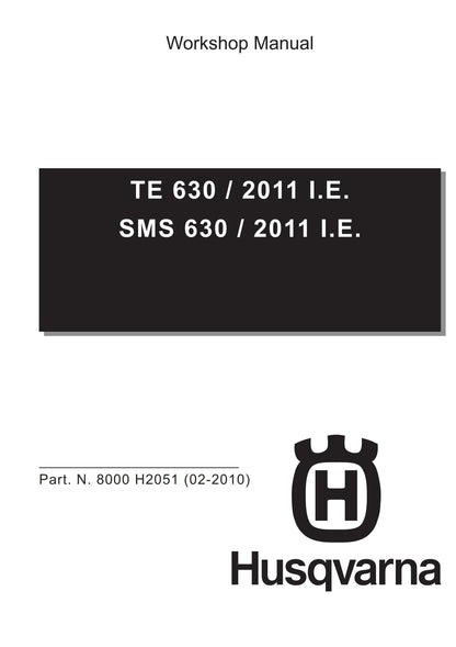 Husqvarna 2011 - TE Sms 630 - Service Workshop Repair Manual
