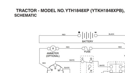 Husqvarna Ride Mower YTH1848X YTKH1848XP B - Parts Manual - includes wiring diagram