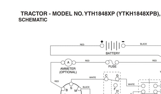 Husqvarna Ride Mower YTH1848X YTKH1848XP B - Parts Manual - includes wiring diagram