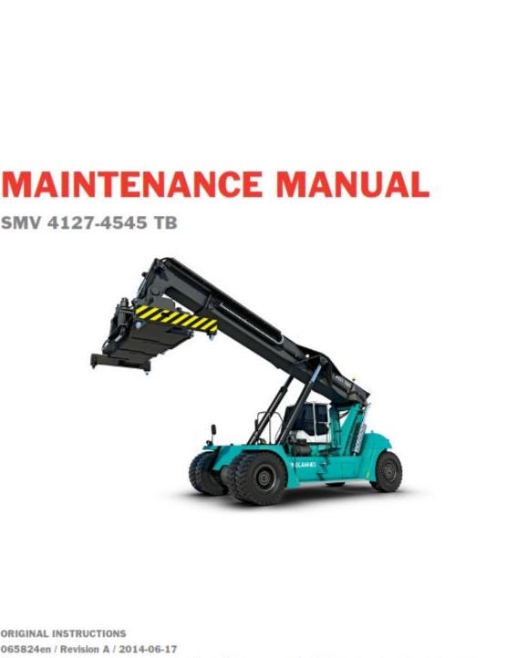 Konecranes - SMV 4127-4545 TB - Workshop Service Repair Manual