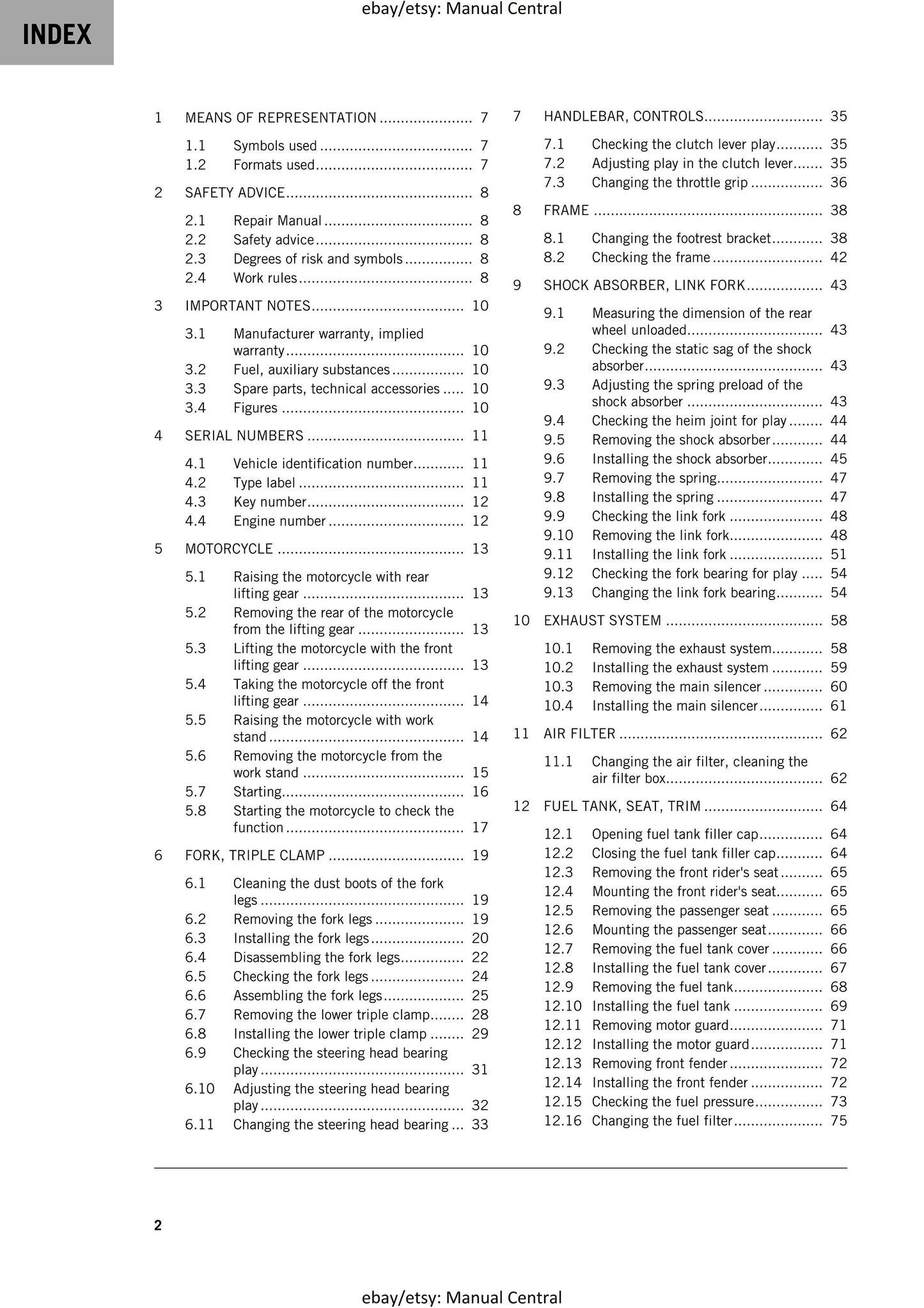 PDF - KTM 2020 - 250 Adventure - Service Workshop Repair Manual