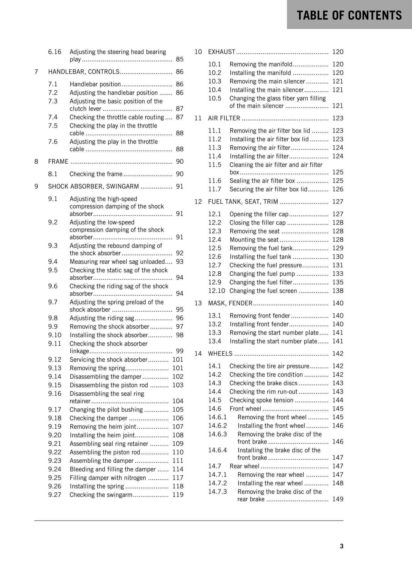 KTM 2015 - 450 Sx-f Xc-f - Service Workshop Repair Manual