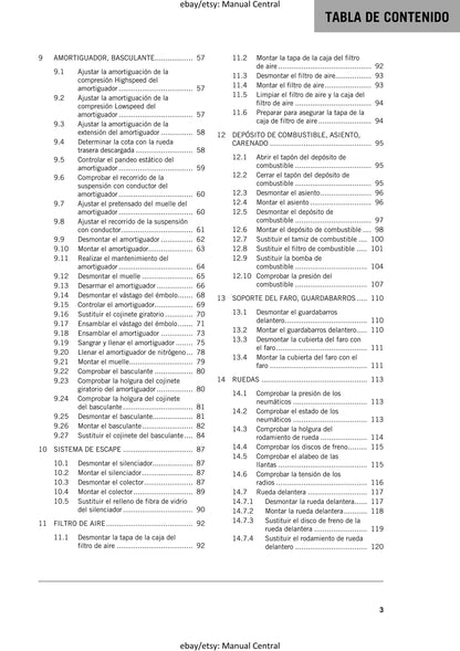 Spanish Language - KTM 2024 - 250 300 Exc Six Days Xc-w Hardenduro - Manual de Reparacion