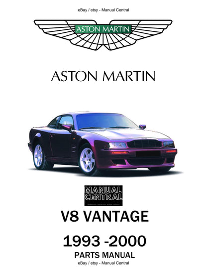 Aston Martin V8 Vantage 1993 to 2000 - Parts Manual