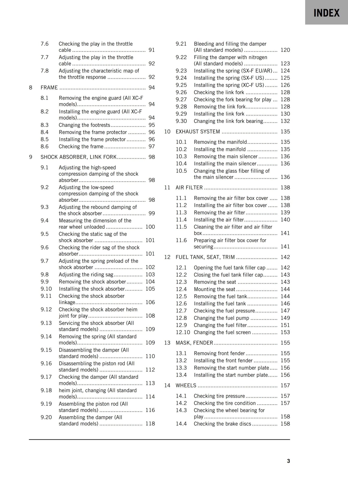 KTM 2025 - 350 SX-F XC-F Factory Edition - Service Workshop Repair Manual