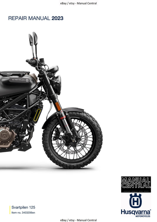 Husqvarna 2023 - Svartpilen 125 - Service Workshop Repair Manual