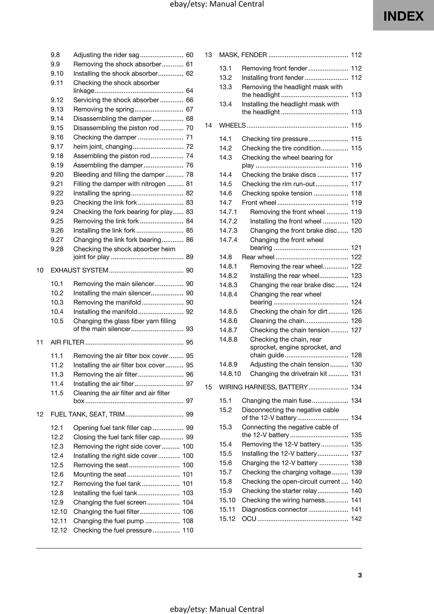 Husqvarna 2024 - TE 150 - Service Workshop Repair Manual