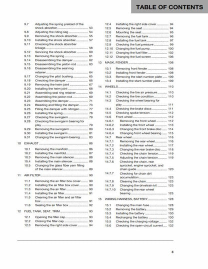 Husqvarna 2016 - FC 250 - Service Workshop Repair Manual