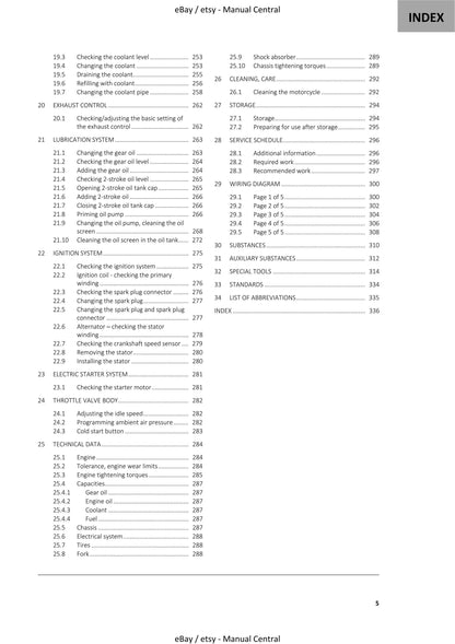 GasGas 2023 - EX 250 300 US edition - Service Workshop Repair Manual