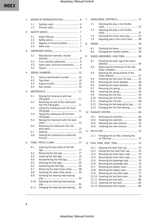 KTM 2021 - RC 200 - Service Workshop Repair Manual