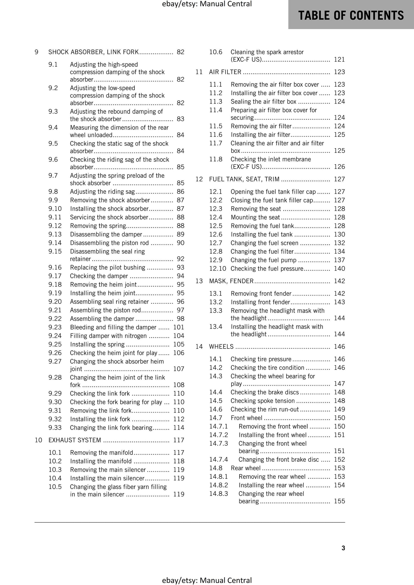 KTM 2018 - 350 Exc-f Six Days - Service Workshop Repair Manual