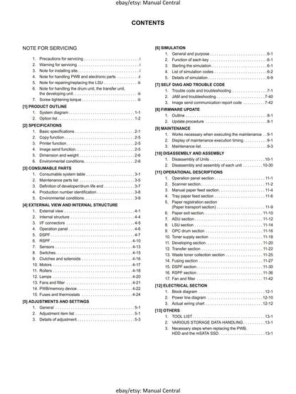PDF - SHARP MX 3050V 3060V 3070V 3550V 3560V 3570V 4050V 4060V 4070V - Service Workshop Repair Manual
