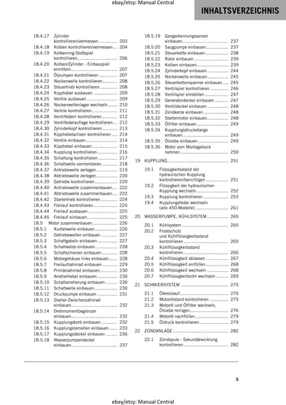 German Language - KTM 2022 - 450 500 Exc-f Six Days Xcf-w - Reparaturanleitung