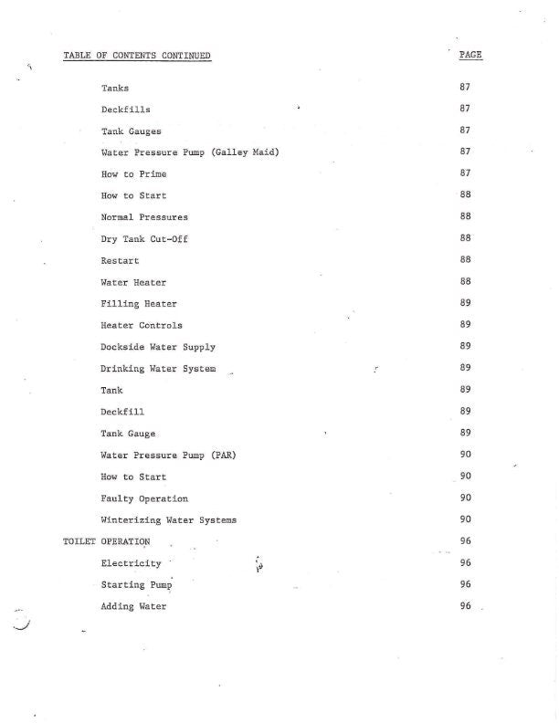 Bertram 46 yacht - Owners Manual