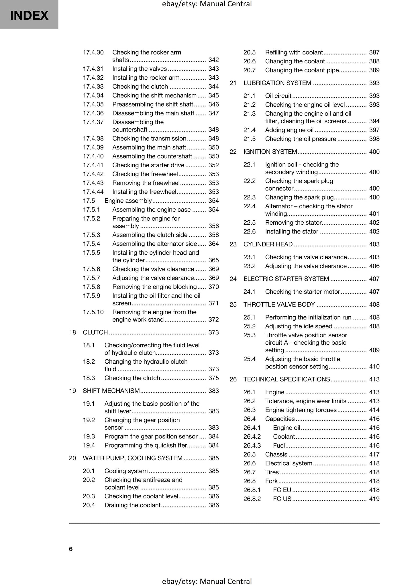Husqvarna 2024 - FC FX 450 Rockstar Edition - Service Workshop Repair Manual