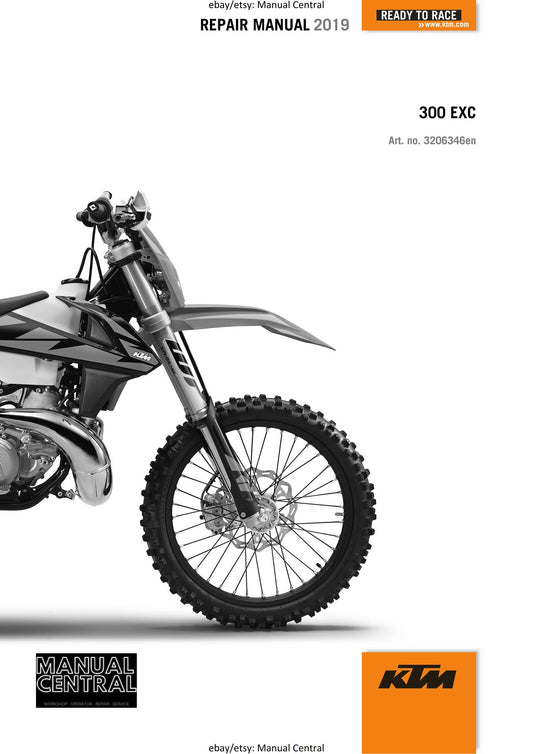 KTM 2019 - 300 EXC - Service Workshop Repair Manual