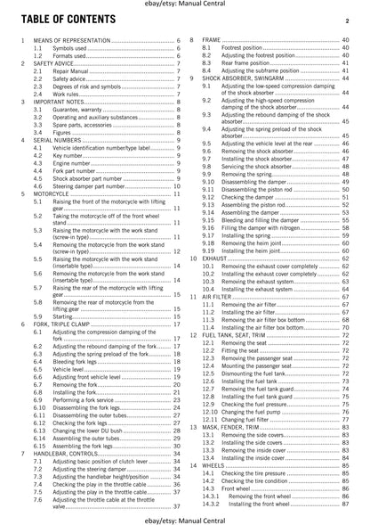 2012 KTM 1190 RC8 R -  Eu Uk Jp Usa - Service Workshop Repair Manual