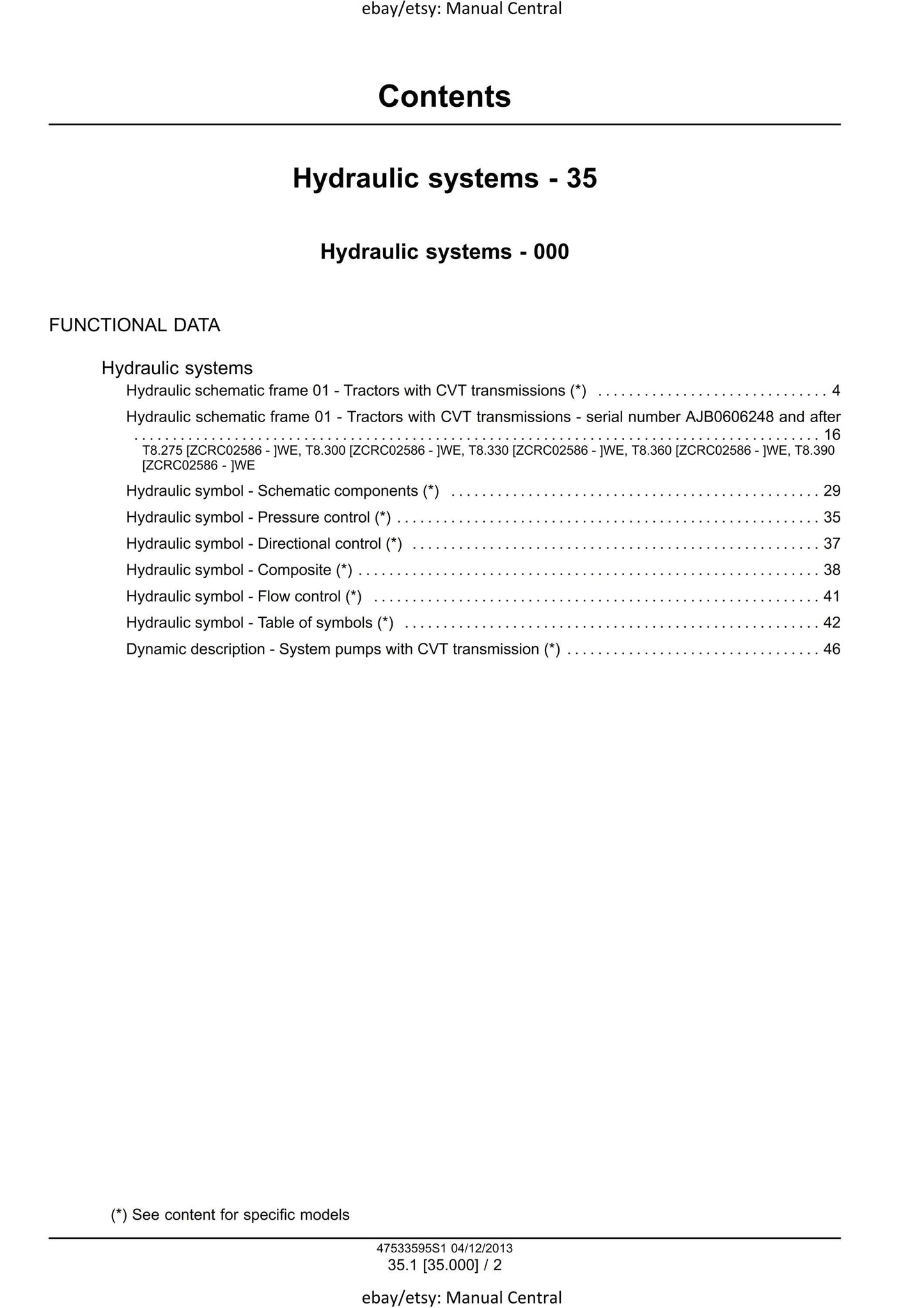 New Holland - T8.275 T8.300 T8.330 T8.360 T8.390 T8.420 CVT Tractor - Workshop Service Repair Manual