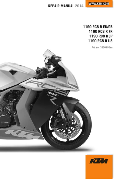 KTM 2014 - 1190 RC8 R - Service Workshop Repair Manual