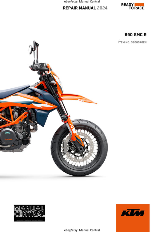 KTM 2024 - 690 SMC R US Edition- Service Workshop Repair Manual