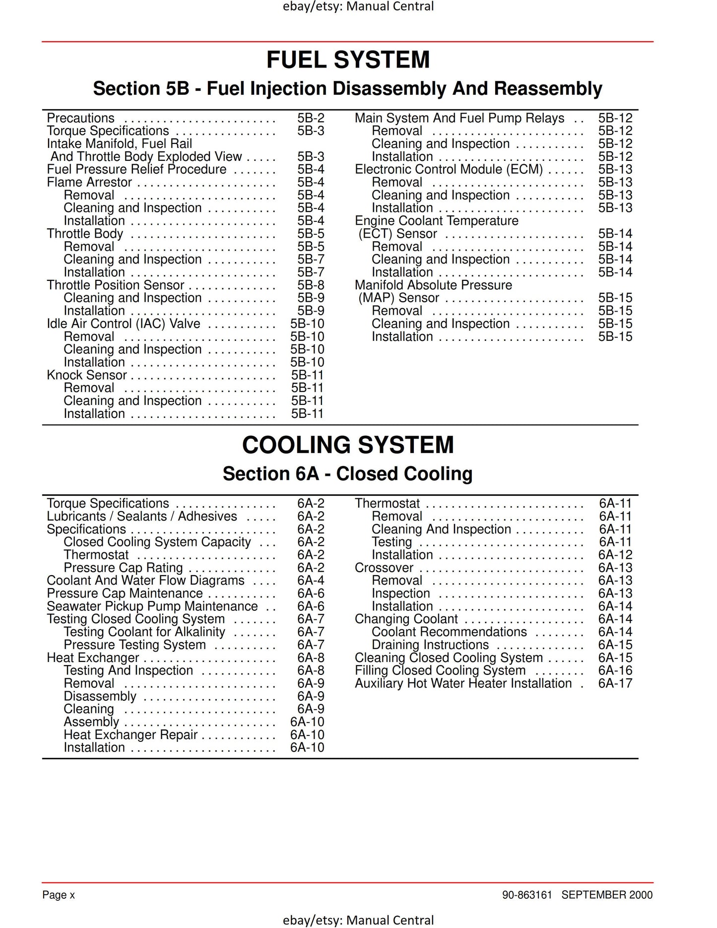 Mercury Mercruiser Service Manual 30 - 496 CID 8.1L Gasoline Engine