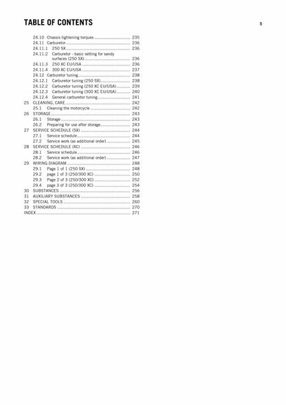 KTM 2013 - 250 300 SX XC - Workshop Service Repair Manuals