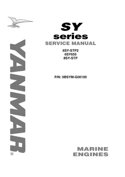 Yanmar SY Series Marine Engine - 6SY-STP2 6SY655 8SY-STP Service Workshop Repair Manual