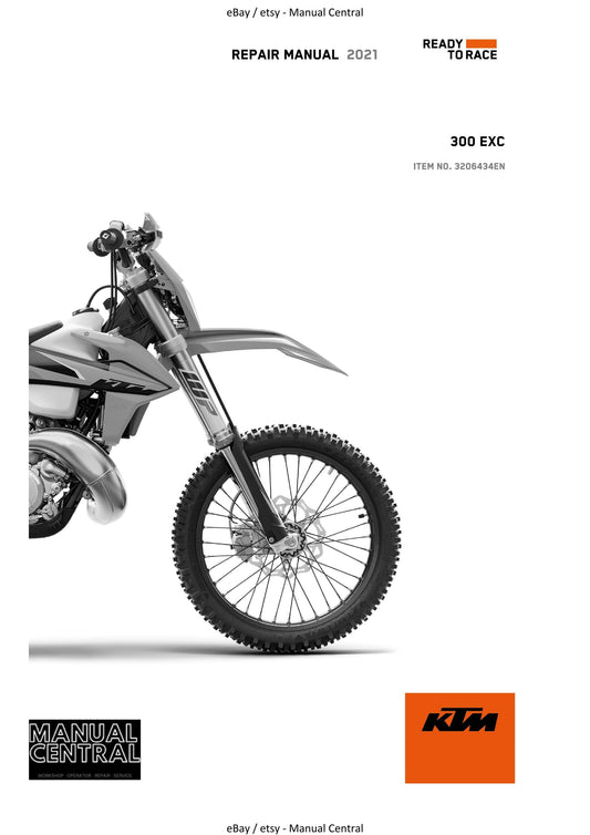 KTM 2021 - 300 EXC - Service Workshop Repair Manual