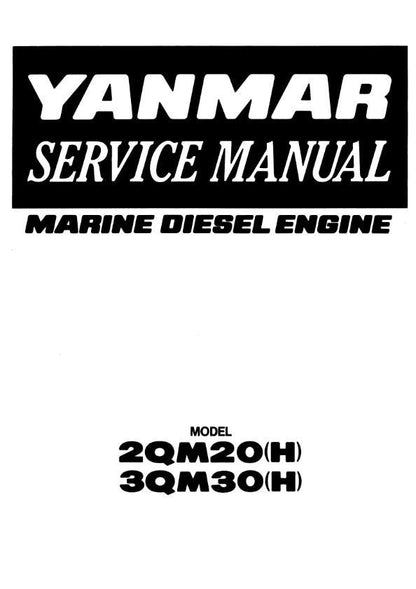Yanmar Marine Diesel Engine 2QM20(H) 3QM30(H) Workshop Service Repair Manual