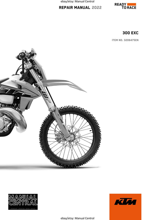 KTM 2022 - 300 EXC - Service Workshop Repair Manual