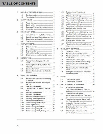Husqvarna 2016 - FC 250 - Service Workshop Repair Manual