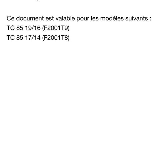 French Language - Husqvarna 2020 - TC 85 19/16 17/14 - Manuel De Reparation
