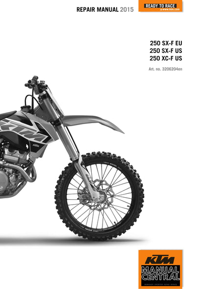 KTM 2015 - 250 SX-F XC-F - Service Workshop Repair Manual