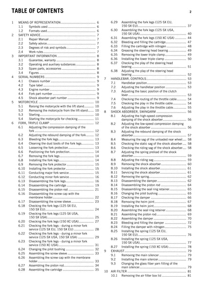 KTM 2013 - 125 150 SX XC - Workshop Service Repair Manuals