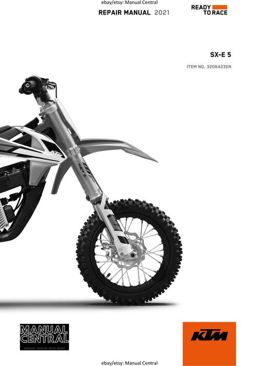 KTM 2021 - SX-E 5 - Service Workshop Repair Manual