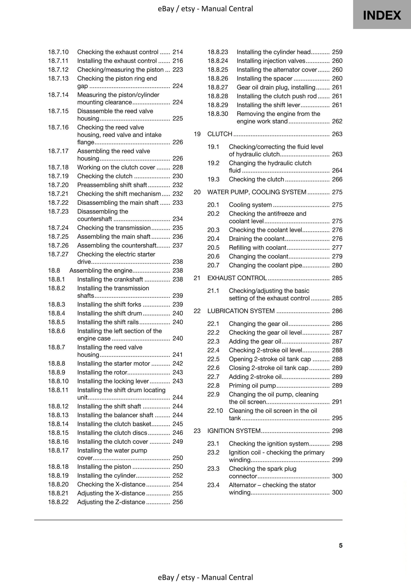 Husqvarna 2022 - TE 250i 300i Rockstar Edition - Service Workshop Repair Manual
