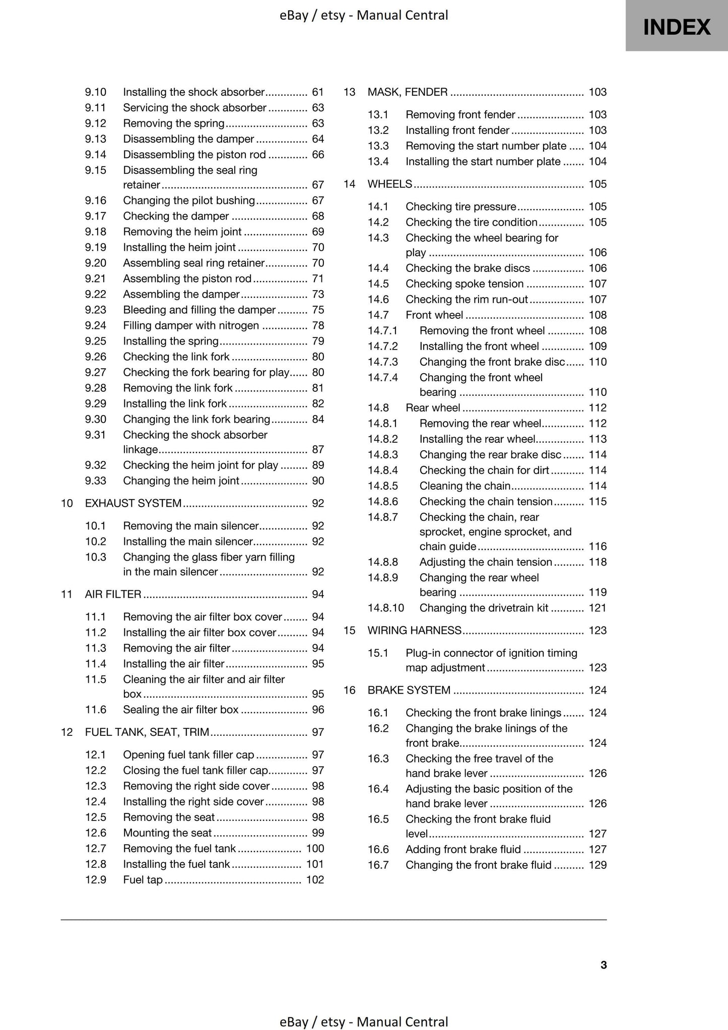 Husqvarna 2020 - TC 125 - Workshop Service Repair Manual
