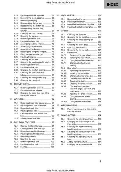 Husqvarna 2020 - TC 125 - Workshop Service Repair Manual