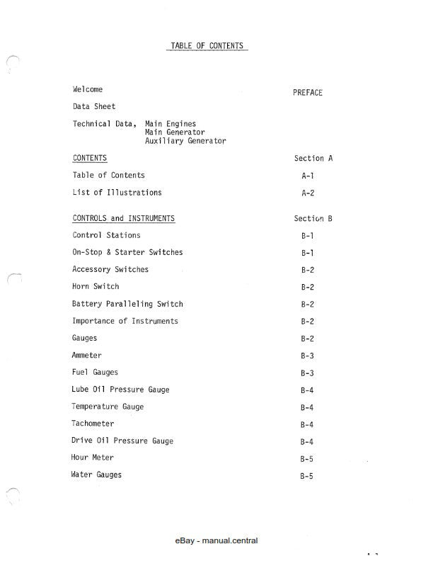Bertram 58 Convertiable - Owners Manual