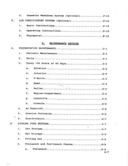 Bertram 286 - Owners Manual