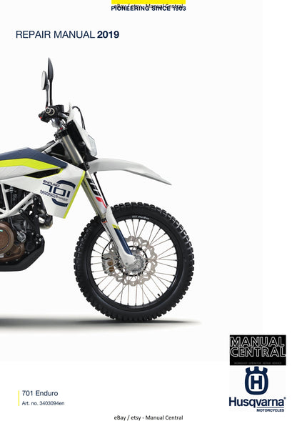 Husqvarna 2019 - 701 Enduro - Workshop Service Repair Manual