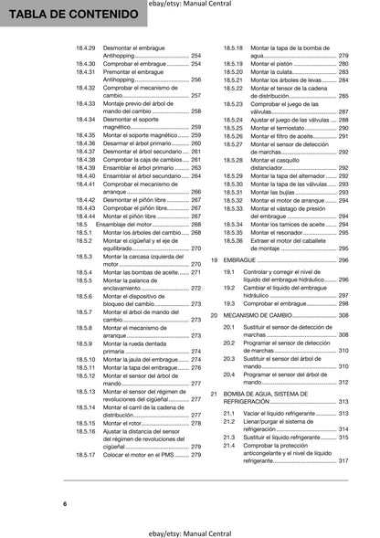 Spanish Language - Husqvarna 2020 - 701 Enduro  - Manual de Reparacion