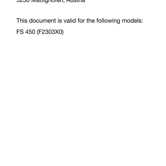 Husqvarna 2024 - FS 450 - Service Workshop Repair Manual