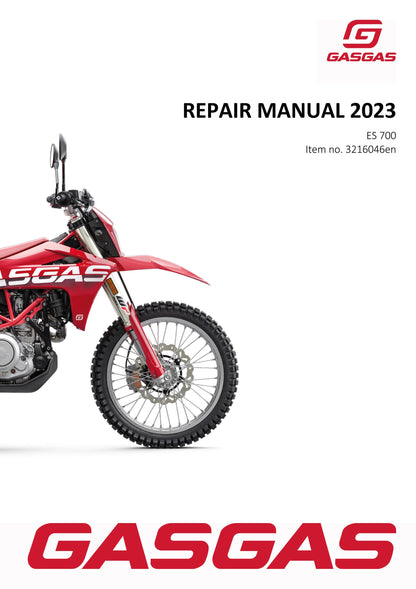 GasGas 2023 - ES 700 EU Edition- Service Workshop Repair Manual