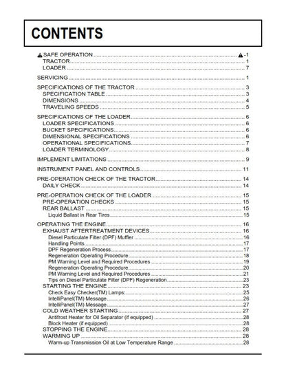Kubota Tractor - L47TL M62TL - Operator Manual
