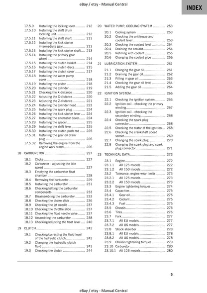 KTM 2020 - 125 150 SX - Service Workshop Repair Manual