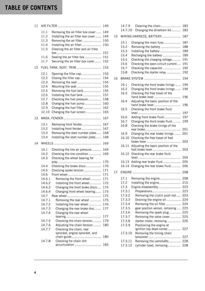 KTM 2016 - 250 SX-F XC-F - Service Workshop Repair Manual