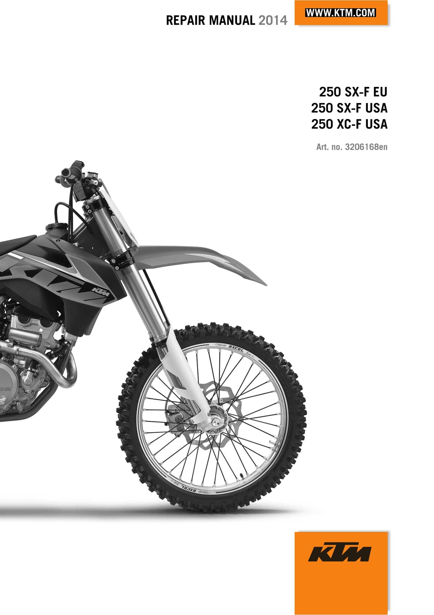 KTM 2014 - 250 SX-F XC-F - Service Workshop Repair Manual