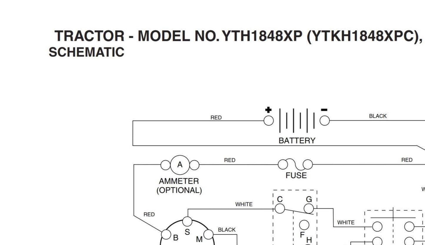 Husqvarna Ride Mower YTH1848X YTKH1848XP C - Parts Manual - includes wiring diagram